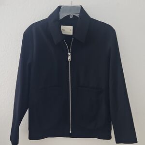Folk SZ 3 Men's M Navy Zip-Up Jacket